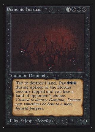 PSA10 旧枠 Demonic hordes MTG 30th edition